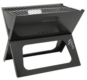 Skladací čierny gril na drevené uhlie Cattara Piran