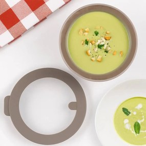 Orion Misa / box s vekom DORA 2,6L, guľatá pr. 21 cm, sv. hnedá