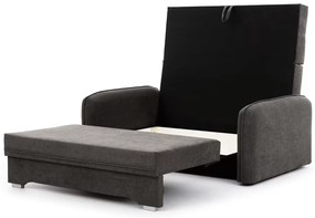 Rozkladacia 2-miestna pohovka LAINE, tmavo sivá