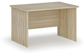 Kancelársky písací stôl rovný PRIMO WOOD, 1200 x 800 mm, dub prírodný