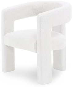 Designové křeslo LORY boucle krémové