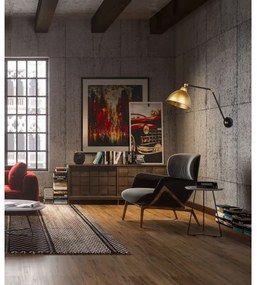 Nástenná lampička TRUCK 1xE27/40W/230V zlatá/čierna