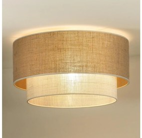 Duolla - Stropné svietidlo YUTE BOHO 3xE27/15W/230V pr. 60 cm hnedá/krémová