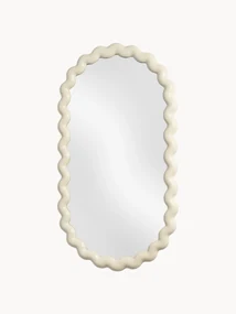 Oválne nástenné zrkadlo Zigzag