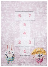 Detský koberec s motívom zvieratiek a hry škôlka Šírka: 80 cm | Dĺžka: 150 cm