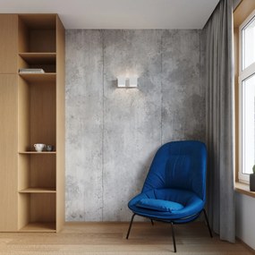 Nástenné svietidlo Quad, 2x biele kovové tienidlo