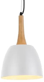 Drevený luster Prato biele