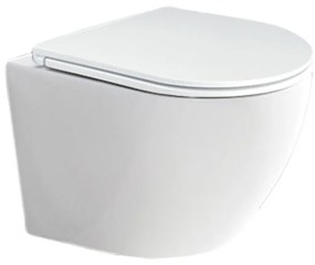 Mereo Mereo, WC závesné kapotované, RIMLESS, 490x370x360, keramické, vr. sedátka CSS113S, MER-VSD82S