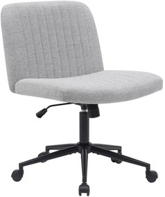 Design-Shop Kancelárska stolička Kingman látka - Svetlo šedá