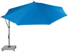 Doppler EXPERT 350P – záhradný slnečník s bočnou tyčou modrý (kód farby T821), 100 % polyester