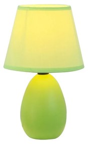 Keramická stolná lampa, zelená,  QENNY TYP 13 AT09350