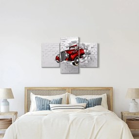 Obraz - Červené auto (90x60 cm)