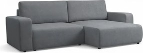 Rozkladacia rohová sedacia súprava Avia L univerzálna - sivé buklé Gerra 70