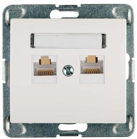 Dvojzásuvka dátová Sigma GPK-2D/M.BI GN. KOMP. RJ45