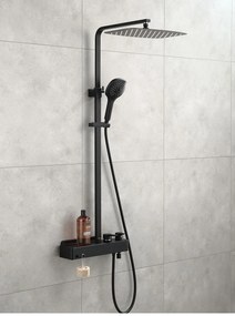 Čierna kúpeľňová sprcha ZX34