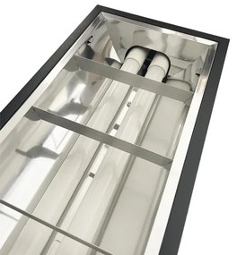 Žiarivkové svietidlo T8 2xG13/18W/230V 120 cm čierna