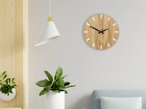 Nástěnné hodiny Simple Oak hnědé