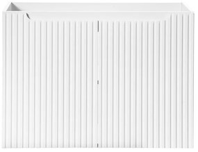 Závěsná skříňka pod umyvadlo Nova White II s deskou 80 cm bílá/dub coast evoke