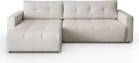 ROHOVÁ SEDAČKA SHARLOTTE 261 x 143 cm KRÉMOVÁ