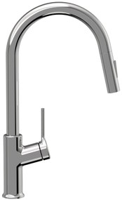 Invena Farsala, drezová batéria s výsuvnou 2-funkčnou výlevkou h-433, chrómová, INV-BZ-40-U01-S