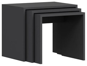 Odkladací stolík Alya Anthracite, 3 ks