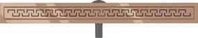 Mexen Flat 360°, lineárny podlahový žľab 80 cm, ružové zlato, 1624080-40