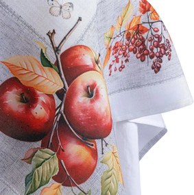 Stredový obrus s potlačou JESENNÉ JABLKA 85 x 85 cm