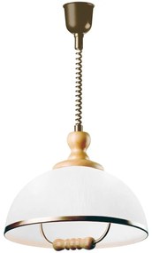 Sťahovací luster RAMONA 1xE27/60W/230V béžová/svetlohnedá