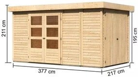 Drevený záhradný domček RETOLA 5 Lanitplast