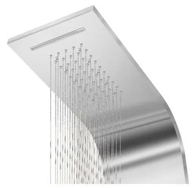 Verona Silver termostatický sprchový panel, nehrdzavejúca oceľ, LED