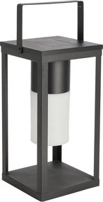 Čierny LED lampáš so solárnym panelom/na USB (výška 38 cm) Solar – Bizzotto