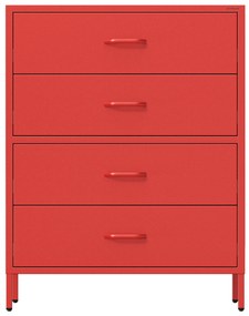 Komoda CARLA, 800 x 1015 x 400 mm, Modern: červený farba