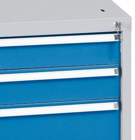 Závesný dielenský box na náradie k pracovným stolom do dielne WL/BL, 3 zásuvky, 565 x 580 x 450 mm