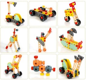 Drevená dielňa pre deti, stolík na náradie Ecotoys