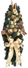 Ozdobená stredová vianočná girlanda Zlatá 60cm