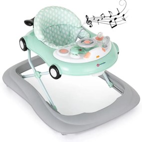 PETITE&MARS - Detské chodítko s melódiou CABRIO 2xAA mint