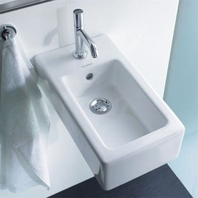 DURAVIT Vero závesné umývadielko s otvorom, s prepadom, 250 x 450 mm, biela, s povrchom WonderGliss, 07022500001