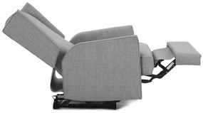 Elektrické polohovací křeslo Uranos s USB šedé
