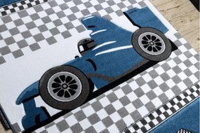 Koberec PETIT RACE FORMULA 1 AUTO nebeský