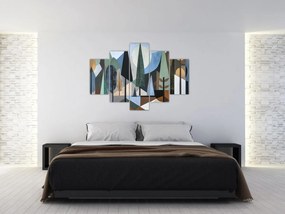 Obraz - Prírodná geometrická abstrakcia II. (150x105 cm)