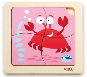 Puzzle na podložke Viga 50146 krab