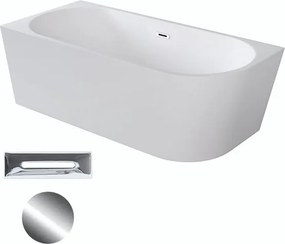 Besco Akrylátová voľne stojaca rohová vaňa Zoya 150x75 (170x80) biela BESCO-Typ výpuste: Click-Clack s prepadom, grafit, BESCO-Rozmery: 170x80, BESCO…