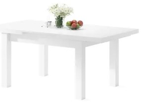 Rozkladací jedálenský stôl RALF biely pre 12 osôb