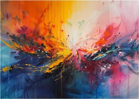 Obraz - Farebná abstrakcia (70x50 cm)