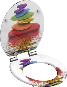 Eisl Sanitär WC sedadlo MDF Soft Close Colorful Stones 80120