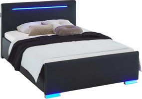 XXXLutz ČALÚNENÁ POSTEĽ, 140/200 cm, čierna Boxxx - Online Only spálne - 000101026604