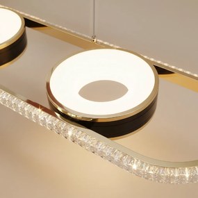 Toolight Toolight, stropné svietidlo 95cm, 200W, 5000lm, G135-CP, zlatá, OSW-02611