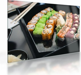 Sklenený obraz - Sushi (70x50 cm)