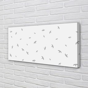 Obraz na plátne šedej vtákov 125x50 cm