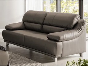 Dvojmiestna pohovka Maranello, hnedo-béžová koža%